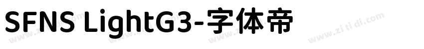 SFNS LightG3字体转换